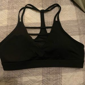 Black Zyia active work out crop top size large